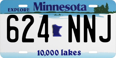 MN license plate 624NNJ