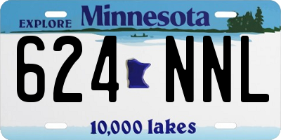 MN license plate 624NNL