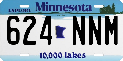 MN license plate 624NNM