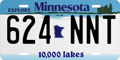 MN license plate 624NNT