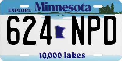 MN license plate 624NPD