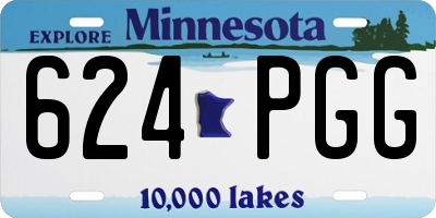 MN license plate 624PGG