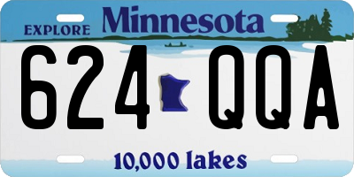 MN license plate 624QQA