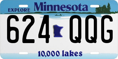 MN license plate 624QQG