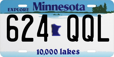 MN license plate 624QQL