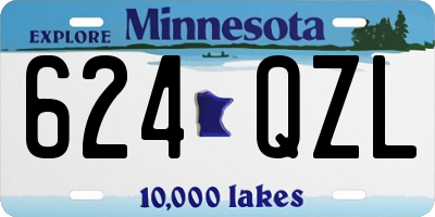 MN license plate 624QZL