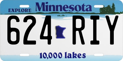 MN license plate 624RIY