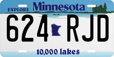 MN license plate 624RJD