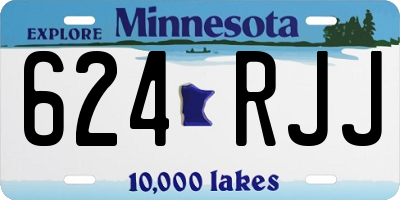 MN license plate 624RJJ