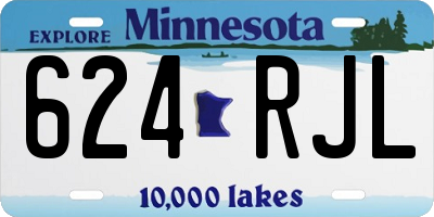 MN license plate 624RJL