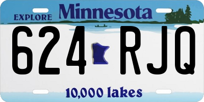 MN license plate 624RJQ