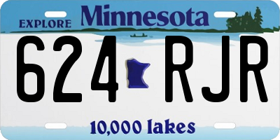 MN license plate 624RJR