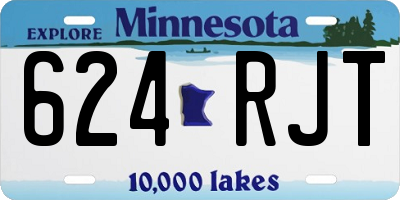 MN license plate 624RJT