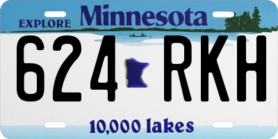 MN license plate 624RKH