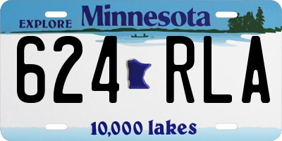 MN license plate 624RLA