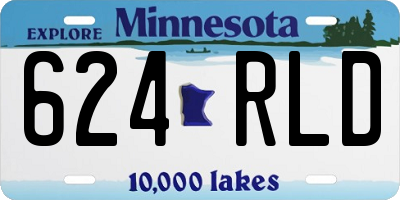 MN license plate 624RLD