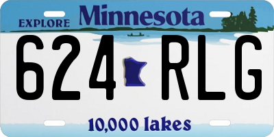 MN license plate 624RLG