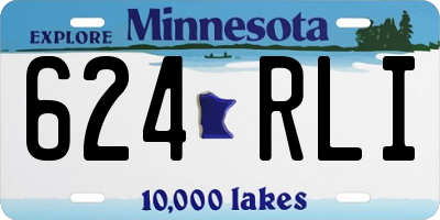MN license plate 624RLI