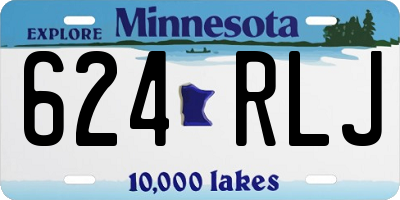 MN license plate 624RLJ