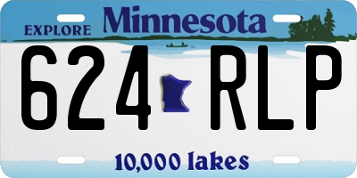 MN license plate 624RLP