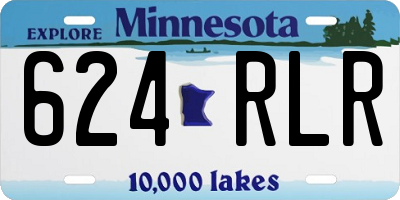 MN license plate 624RLR