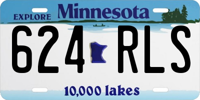 MN license plate 624RLS
