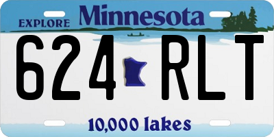 MN license plate 624RLT
