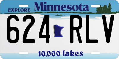 MN license plate 624RLV