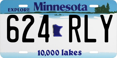 MN license plate 624RLY