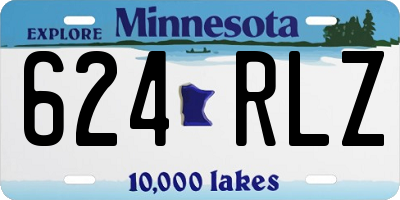 MN license plate 624RLZ