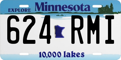 MN license plate 624RMI