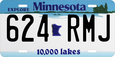 MN license plate 624RMJ