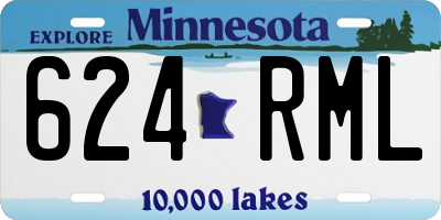 MN license plate 624RML