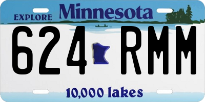MN license plate 624RMM