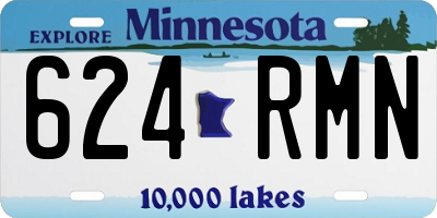 MN license plate 624RMN