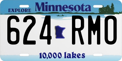 MN license plate 624RMO