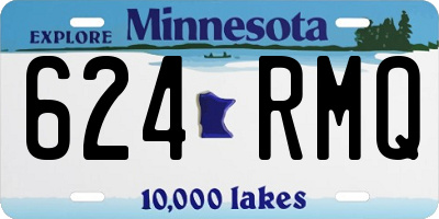 MN license plate 624RMQ