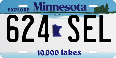 MN license plate 624SEL