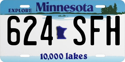 MN license plate 624SFH
