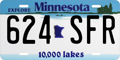 MN license plate 624SFR