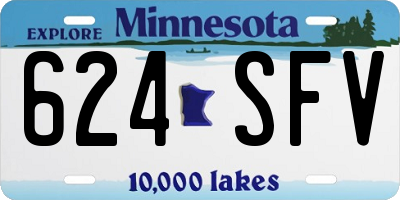 MN license plate 624SFV