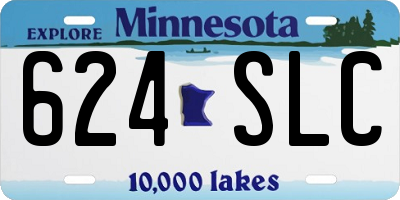 MN license plate 624SLC