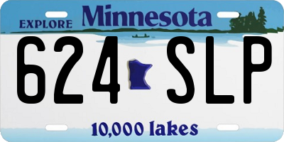 MN license plate 624SLP