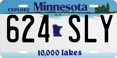 MN license plate 624SLY