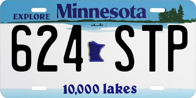 MN license plate 624STP