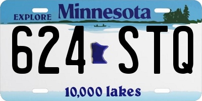 MN license plate 624STQ