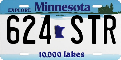 MN license plate 624STR