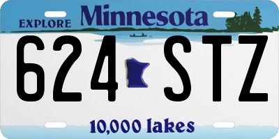 MN license plate 624STZ