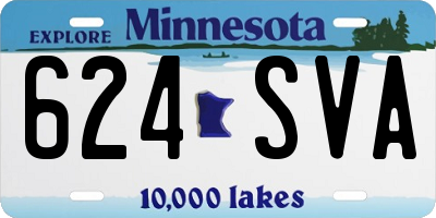 MN license plate 624SVA