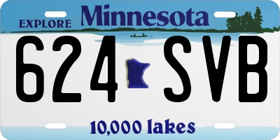 MN license plate 624SVB